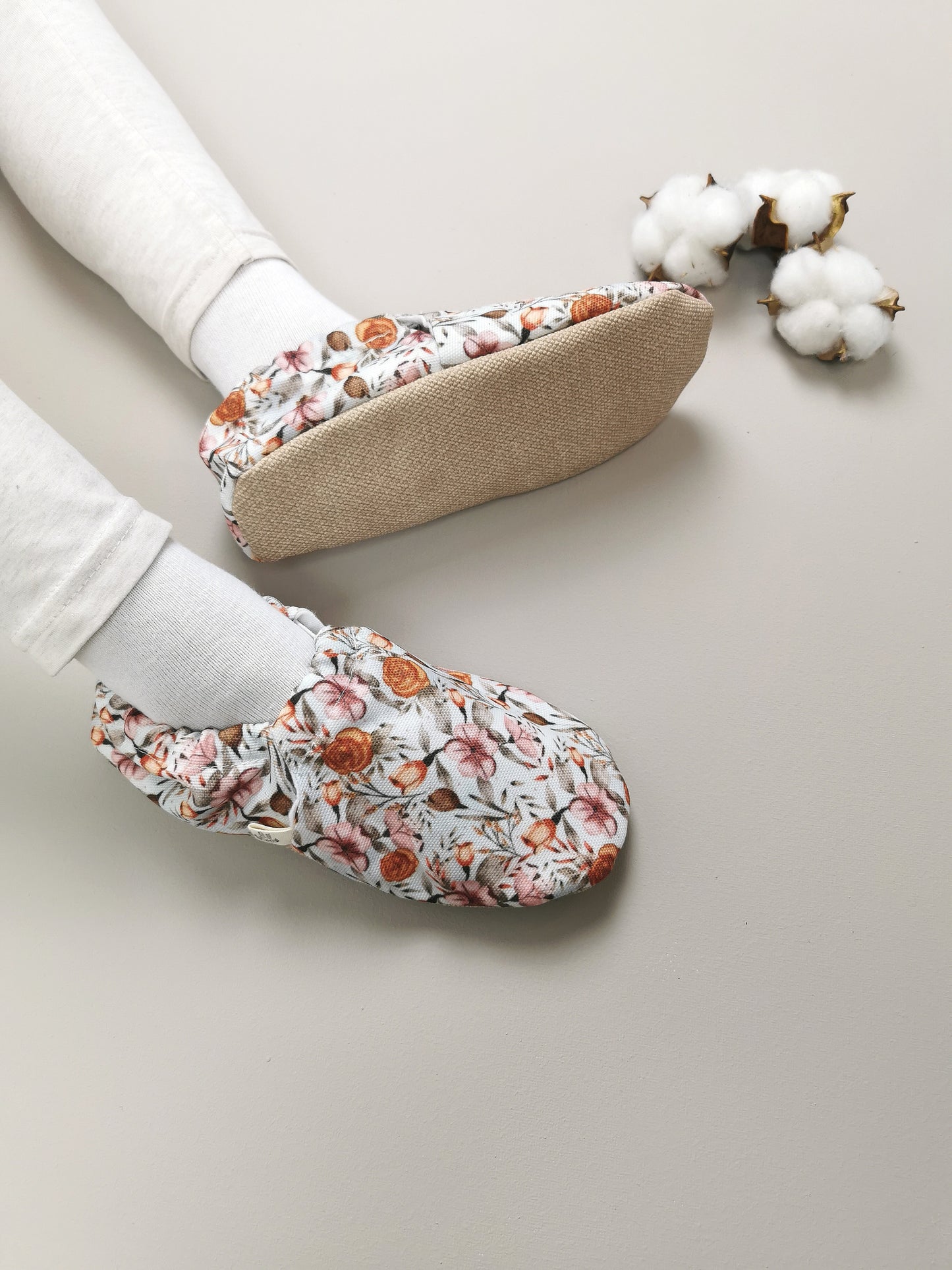 Bohem Flowers - Barfußschuhe Babys und Kinder Cotton Moon