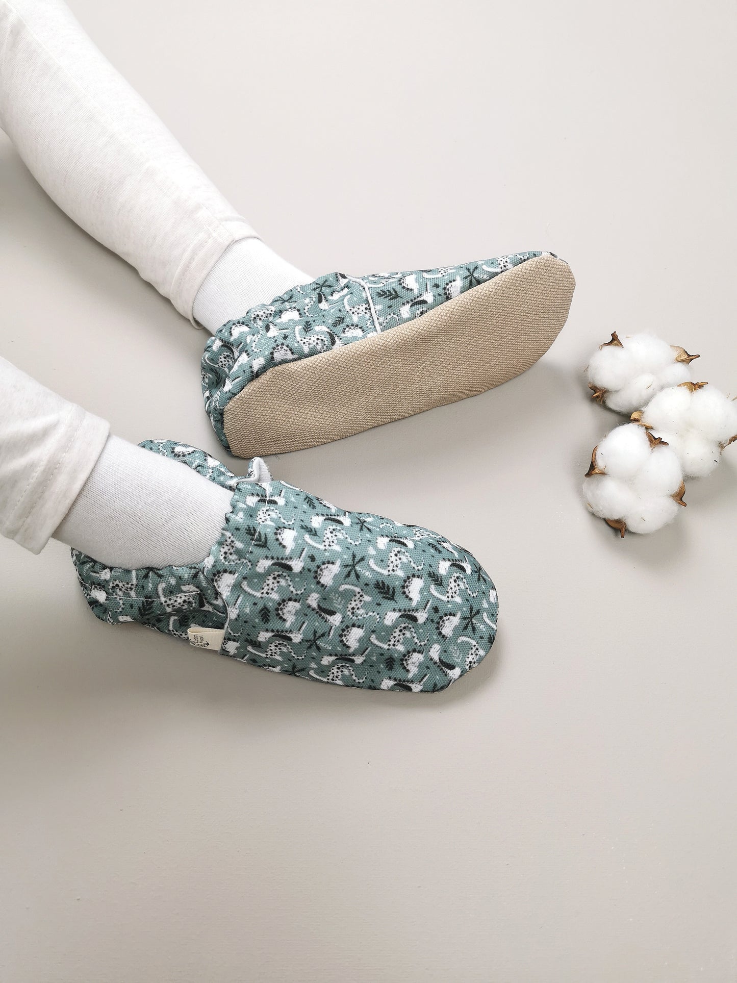 Green Dino - Barfußschuhe Babys und Kinder Cotton Moon