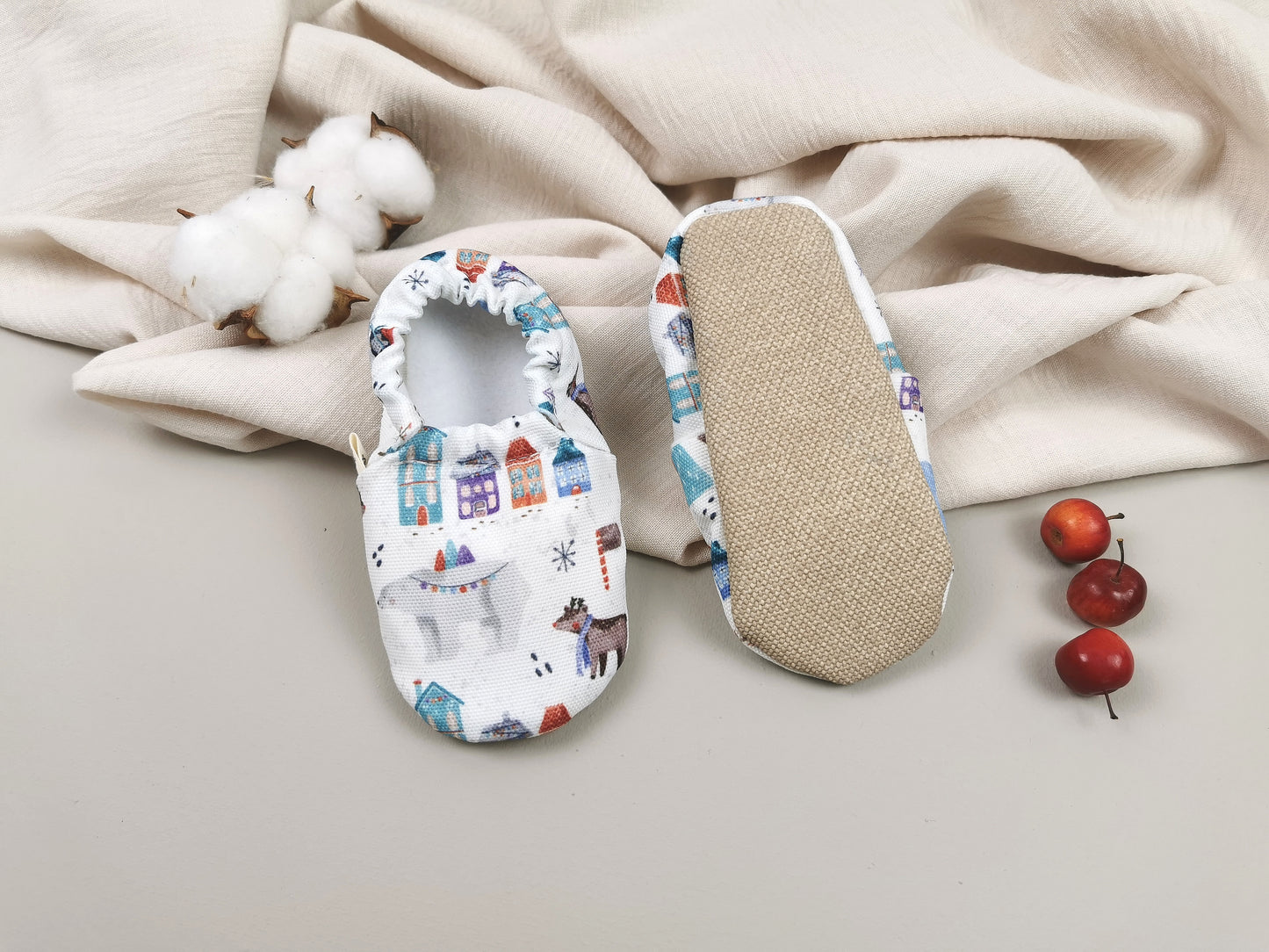 Winter Wonderland - Barfußschuhe Babys und Kinder Cotton Moon