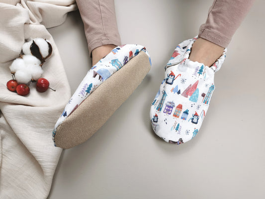 Winter Wonderland - Barfußschuhe Babys und Kinder Cotton Moon