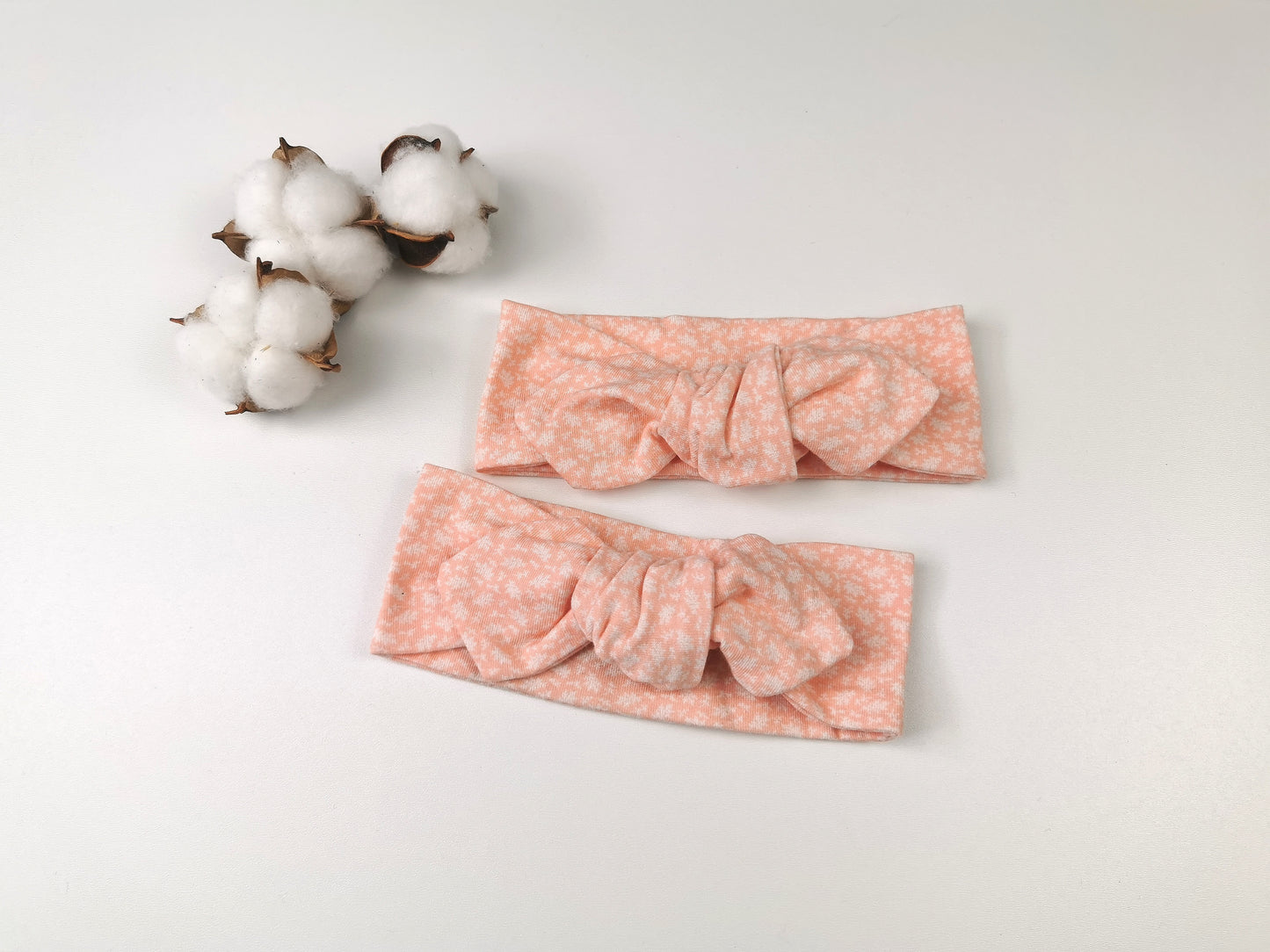 Stirnband Peach Flowers Cotton Moon