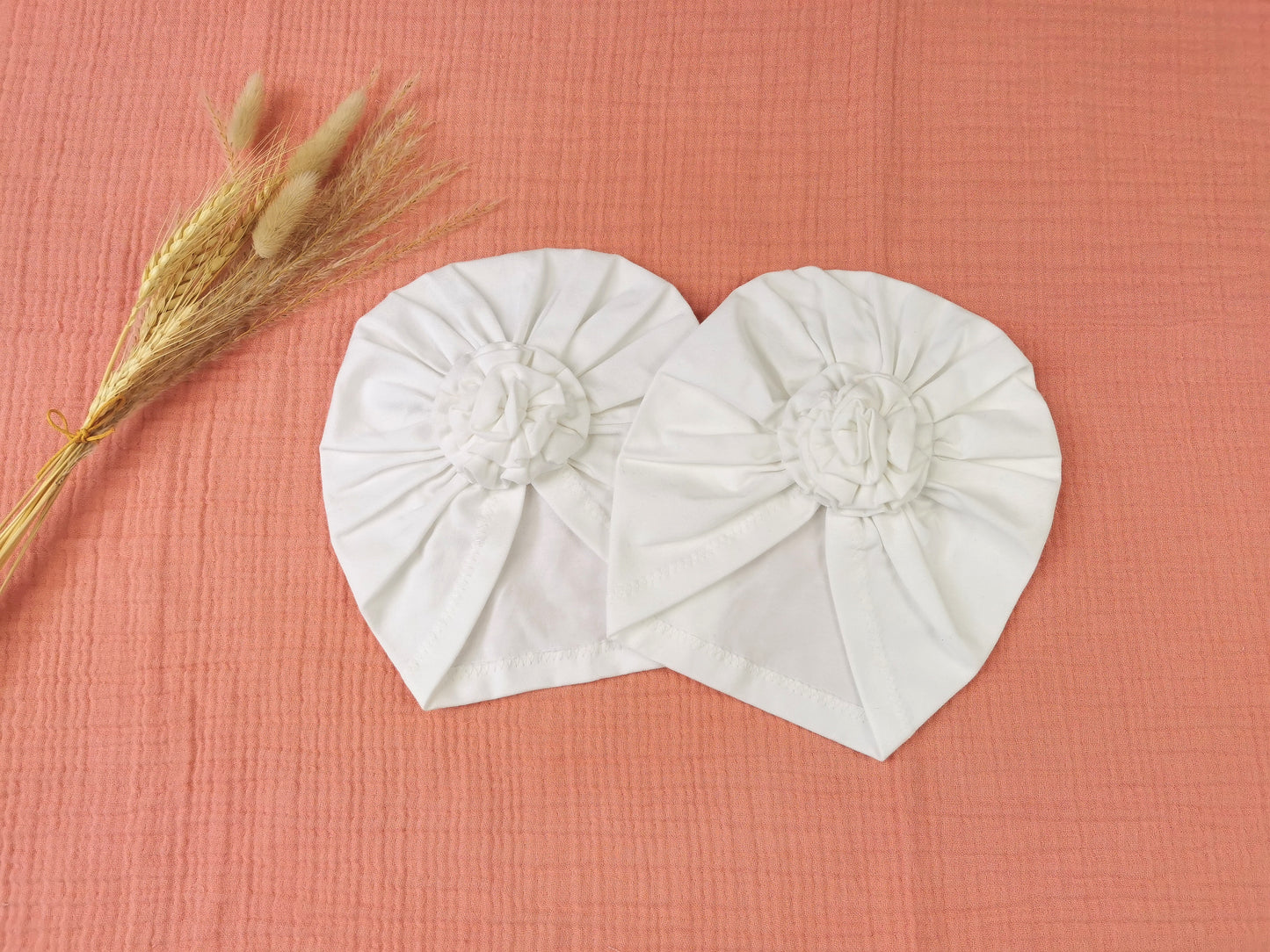 Turbanmütze White Cotton Moon