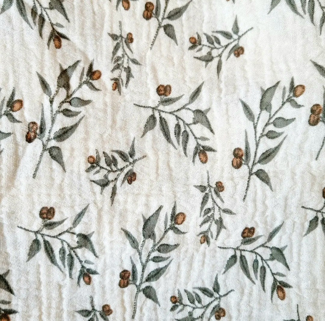 Musselintuch XL - Leaves