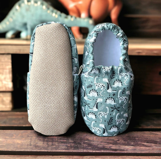 Green Dino - Barfußschuhe Babys und Kinder Cotton Moon