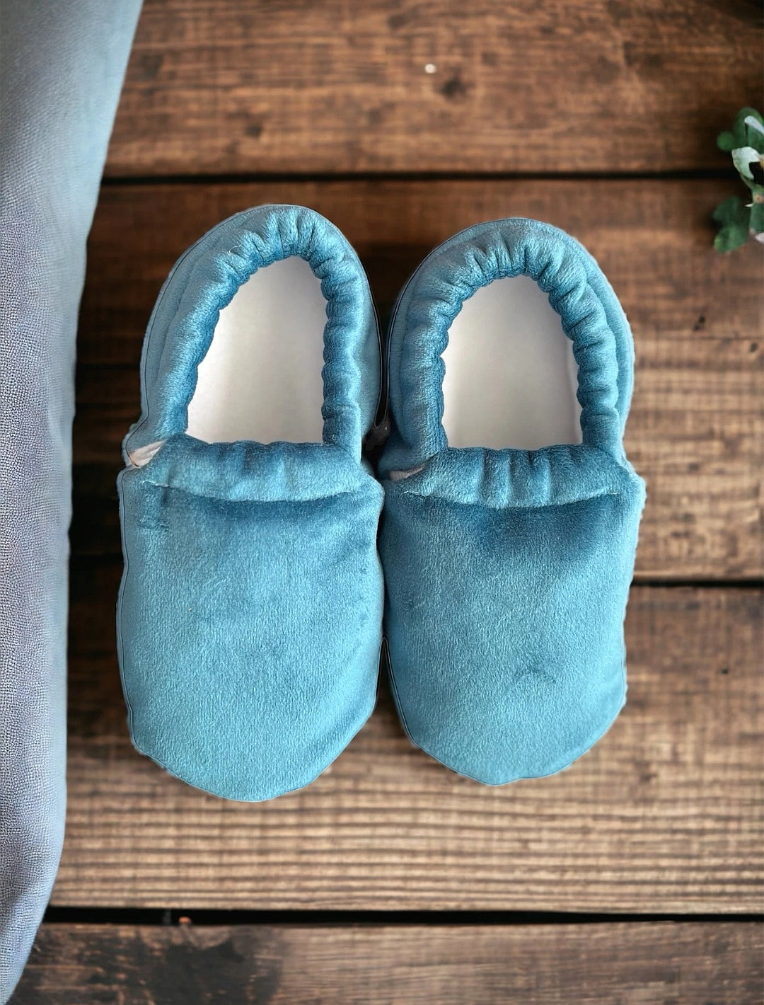 Turquoise Velvet - Barfußschuhe Babys und Kinder Cotton Moon