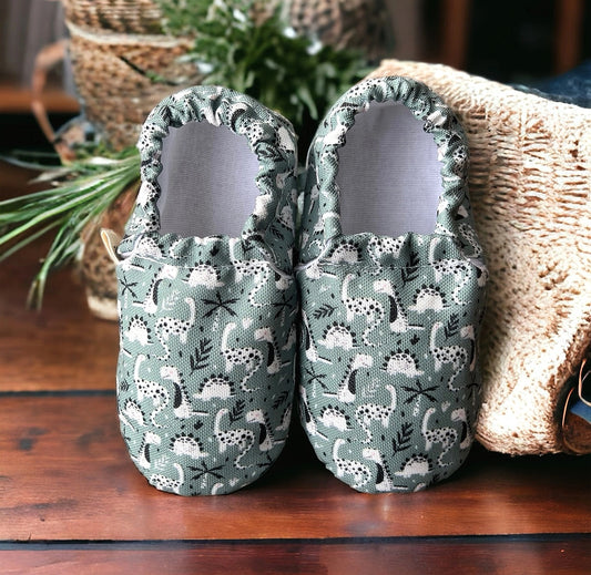 Green Dino - Barfußschuhe Babys und Kinder Cotton Moon