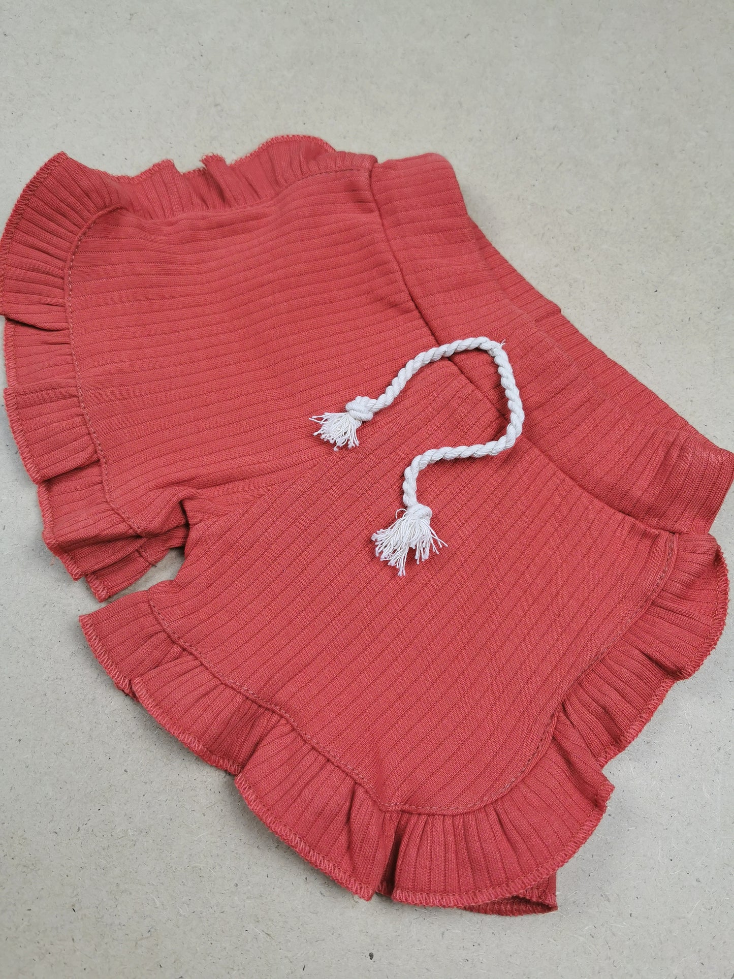 Ribbed Set Ruffles Amber Baby Cool