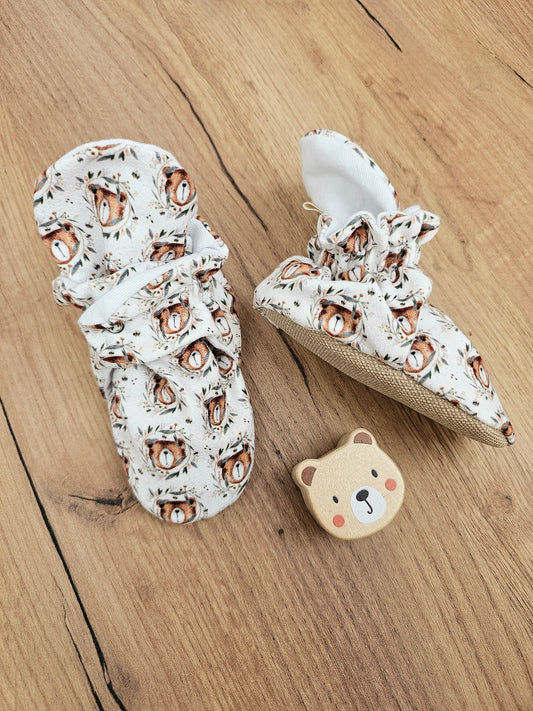 Baby Booties Nature Bear