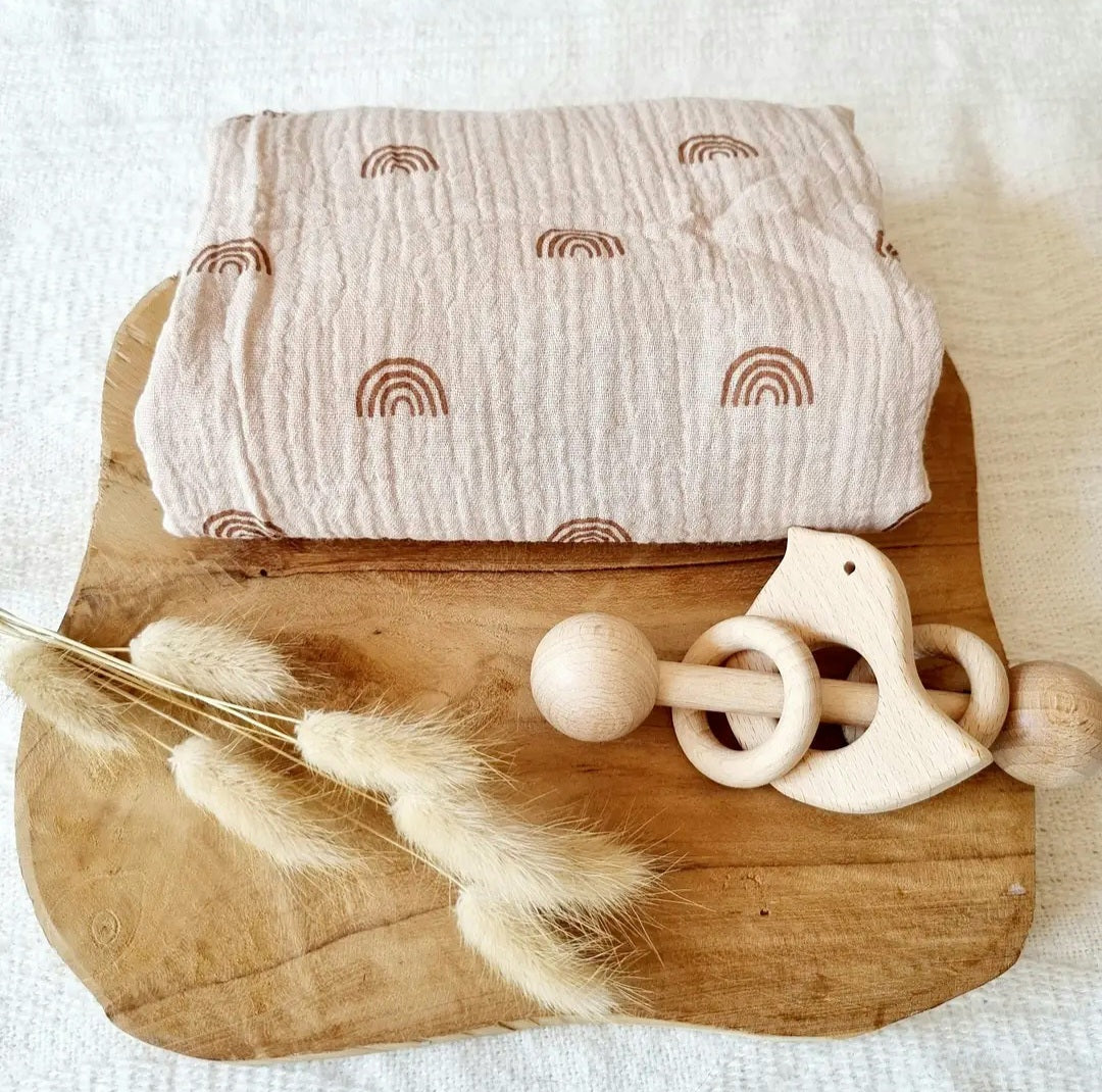 Musselintuch XL - Rainbows