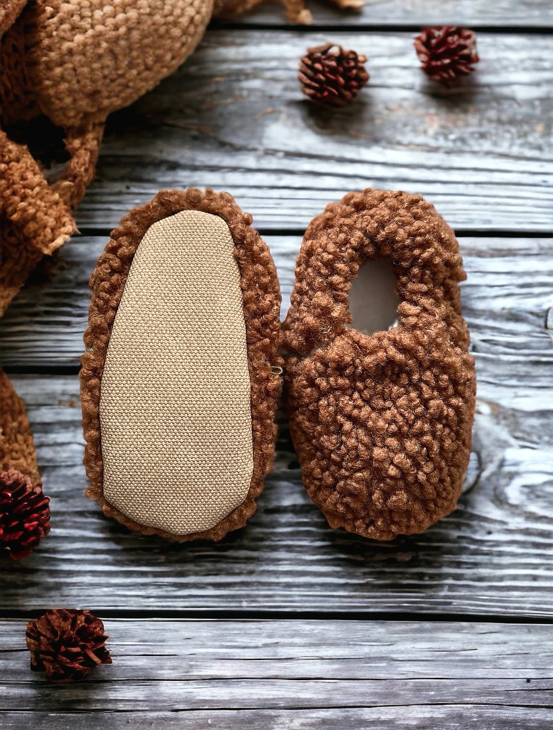 Barfußschuhe Babys und Kinder - Brown Teddy