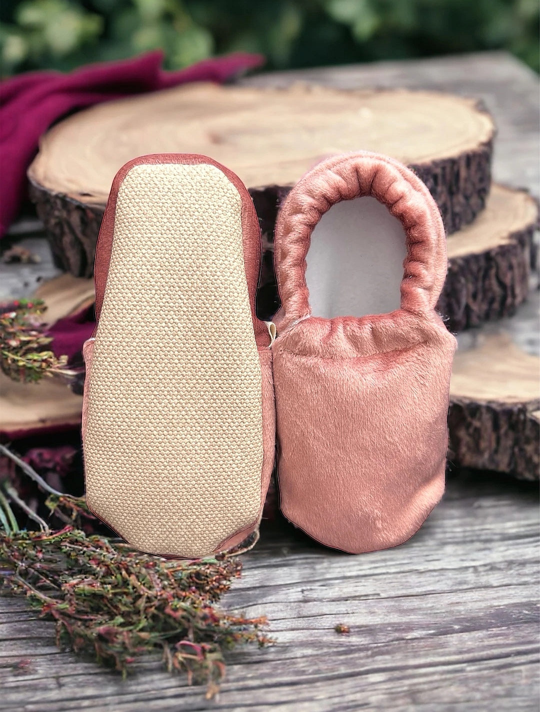 Barfußschuhe Babys und Kinder - Dried Rose Velvet