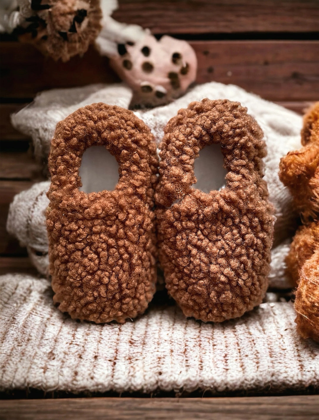 Barfußschuhe Babys und Kinder - Brown Teddy